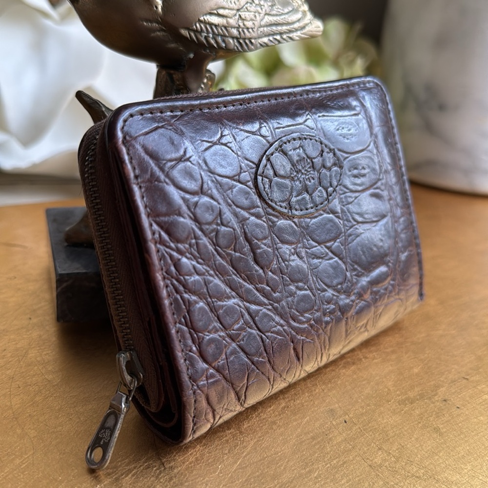 Vintage Mulberry Zippered Wallet